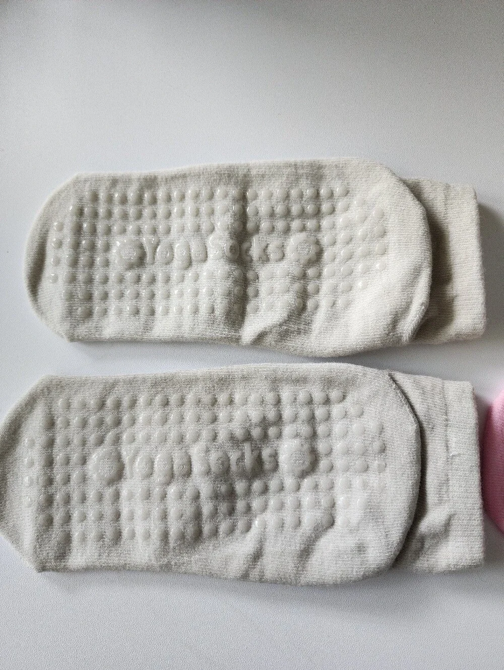 NWOT Yogasocks 2 Pack- Pink And Sage/Grey